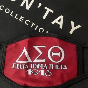Delta Sigma Theta Red Face Mask